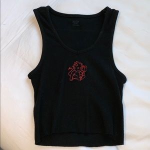 Black Brandy Melville tank top.